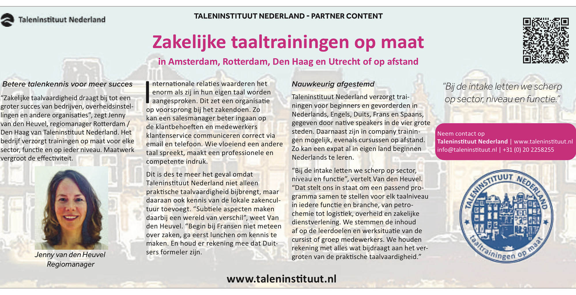 Taleninstituut Nederland Financieel Dagblad